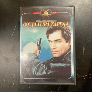 007 ja lupa tappaa DVD (VG+/M-) -toiminta-